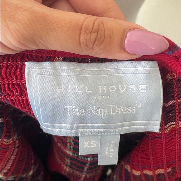 Hill House Red Plaid Long Sleeve Dress - Picture 10 of 11